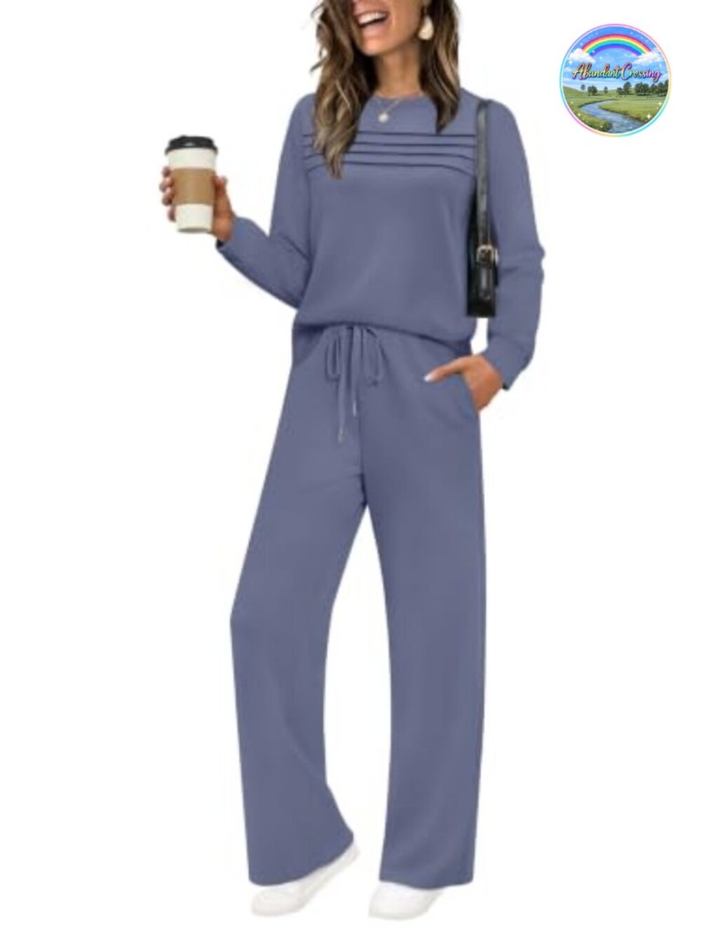 Women's 2 Piece Set Sweatshirt Lounge Outfit Wide Leg Tracksuit